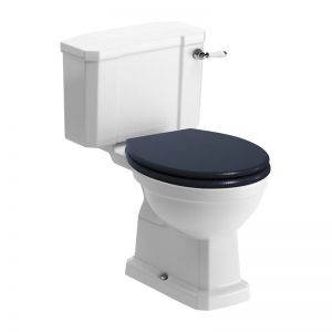 Moods Classico Close Coupled Toilet Inc Indigo Ash Seat and Cover