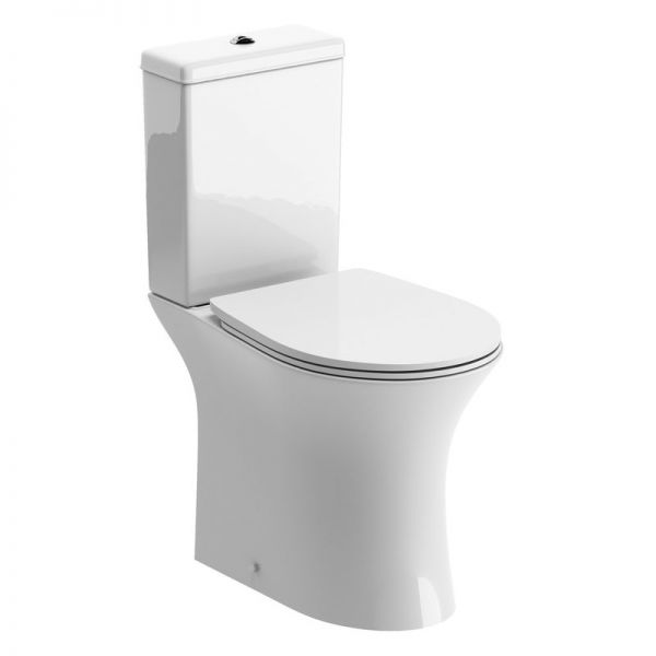 Moods Alessa Rimless Open Back Close Coupled Toilet