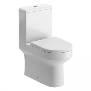Moods Laura Fully Shrouded Close Coupled WC Inc Soft Close Toilet Seat