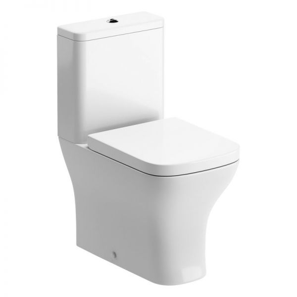 Moods Gya Short Projection Closed Back Close Coupled Toilet with Wrapover Seat