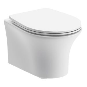 Moods Alessa Rimless Wall Hung Toilet with Soft Close Seat