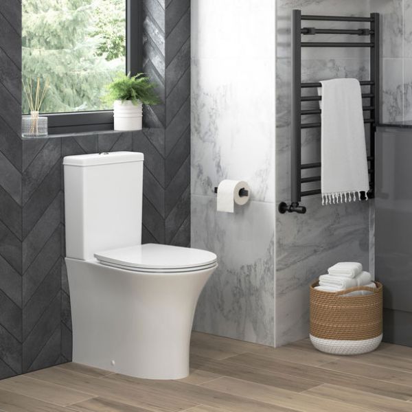 Moods Alessa Rimless Closed Back Close Coupled Toilet #3