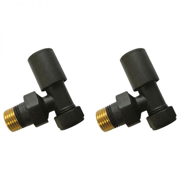 Moods Anthracite Angled Radiator Valves