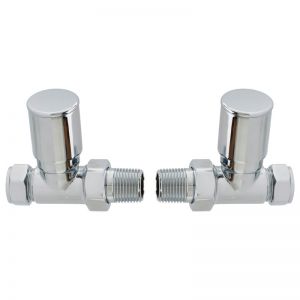 Moods Chrome Straight Radiator Valves