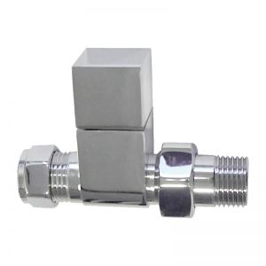 Moods Chrome Straight Square Radiator Valves