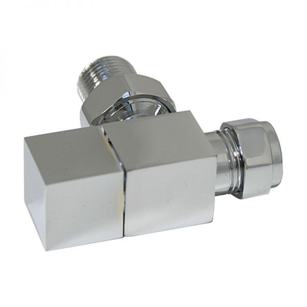 Moods Chrome Angled Square Radiator Valves