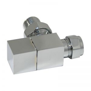 Moods Chrome Angled Square Radiator Valves