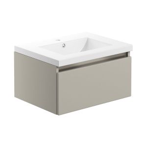 Moods Chelston 600 Latte Wall Hung Vanity Unit and Basin