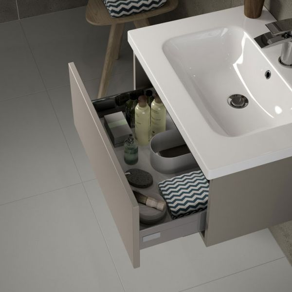 Moods Chelston 800 Latte Wall Hung Vanity Unit and Basin #2