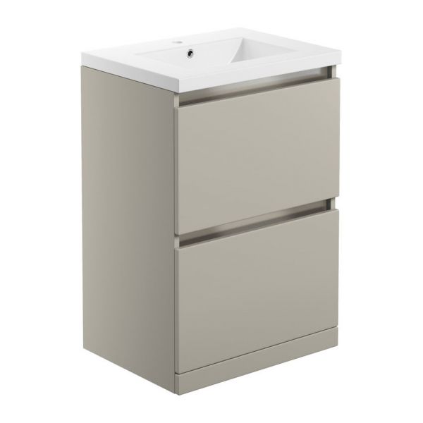 Moods Chelston 600 Latte Floor Standing Vanity Unit and Basin