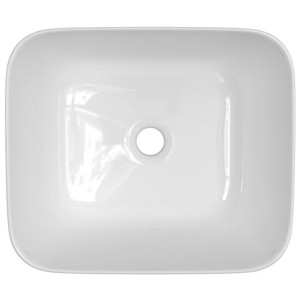 Moods Bolus 420 x 360 White Countertop Washbowl Basin #3