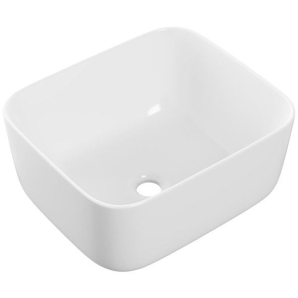 Moods Bolus 420 x 360 White Countertop Washbowl Basin #4