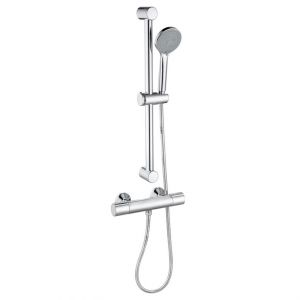Moods Serres Cool Touch Thermostatic Bar Shower Valve with Riser Kit