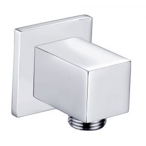 Moods Chrome Square Wall Outlet Elbow