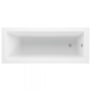 Moods Sulu Square Supercast Single Ended Acrylic Bath 1700 x 700mm