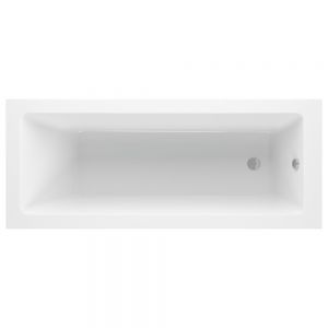 Moods Sulu Square Supercast Single Ended Acrylic Bath 1700 x 750mm