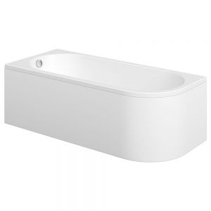 Moods Andaman Left Handed J Shaped Bath 1700 x 725mm