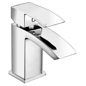 Moods Excelsior Deck Mounted Chrome Cloakroom Basin Mixer Tap with Waste