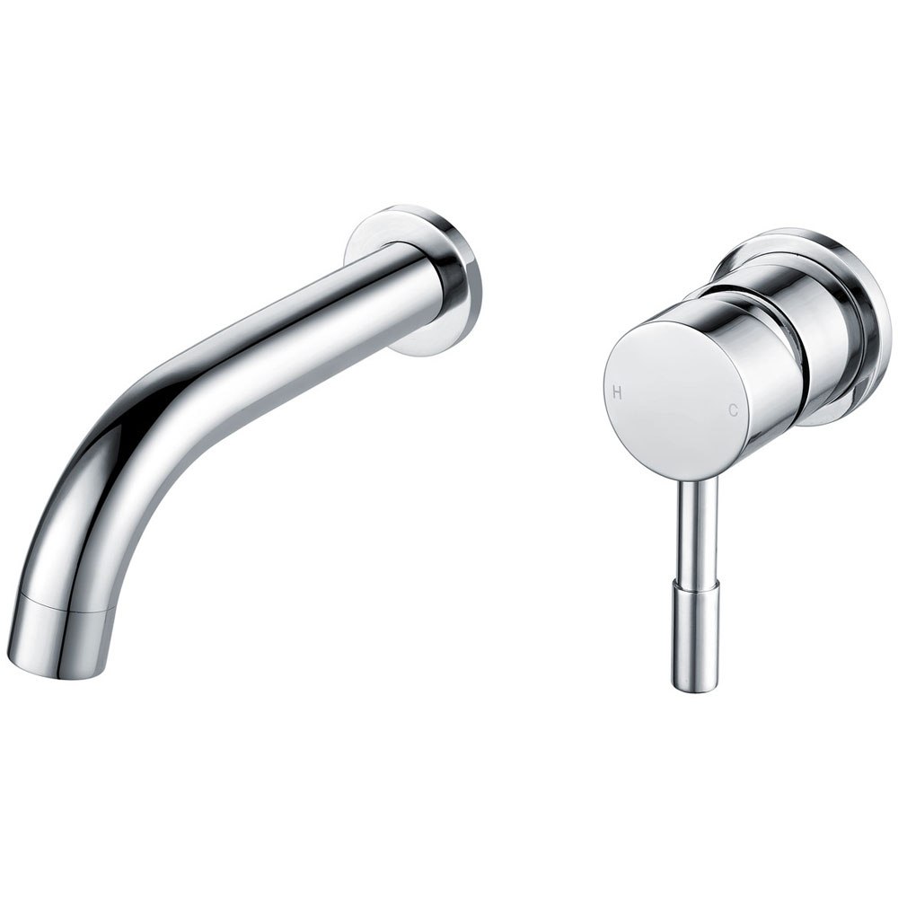 Moods Alva Wall Mounted Chrome Basin Mixer Tap MOOD105696