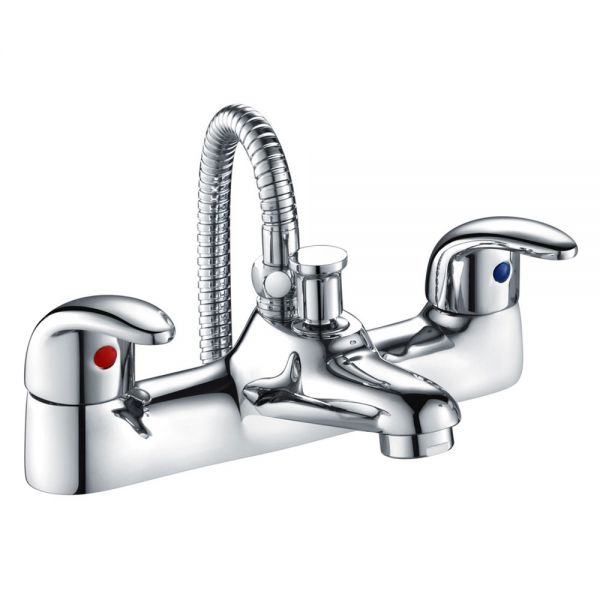 Moods Thormaby Deck Mounted Chrome Bath Shower Mixer Tap