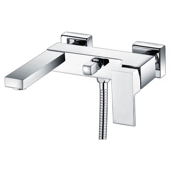 Moods Vernon Wall Mounted Chrome Bath Shower Mixer Tap
