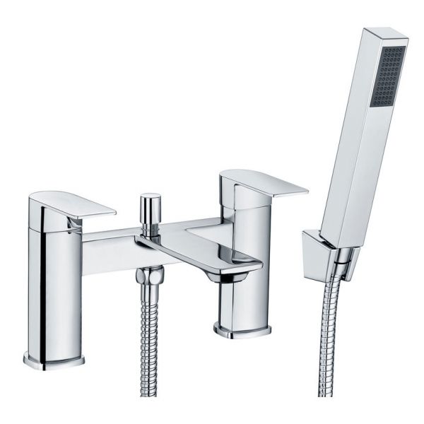 Moods Adelaide Deck Mounted Chrome Bath Shower Mixer Tap