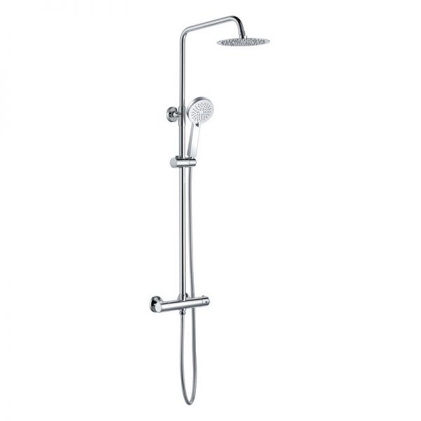 Moods Kastoria Thermostatic Bar Valve with Riser and Overhead Shower Kit