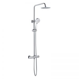 Moods Kastoria Thermostatic Bar Valve with Riser and Overhead Shower Kit