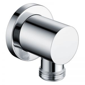 Moods Chrome Round Wall Outlet Elbow