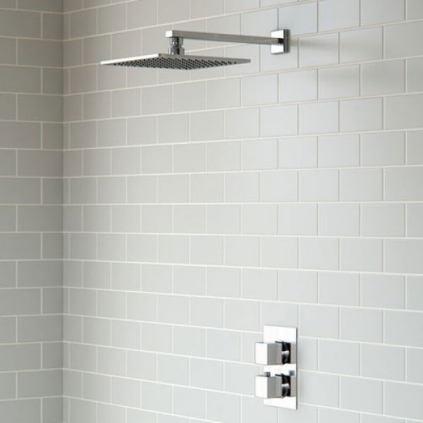 Moods Kavala Chrome Single Outlet Thermostatic Overhead Shower Pack