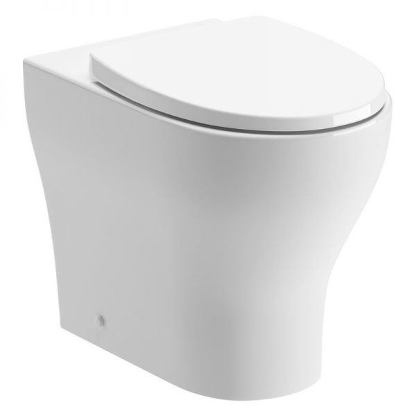 Moods Fuschia Rimless Back To Wall Toilet