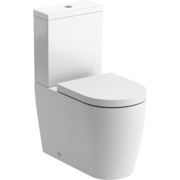 Moods Andolo Close Coupled Rimless Comfort WC Inc Soft Close Toilet Seat