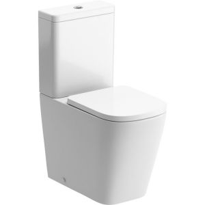 Moods Linden Rimless Close Coupled Fully Shrouded WC Inc Soft Close Toilet Seat