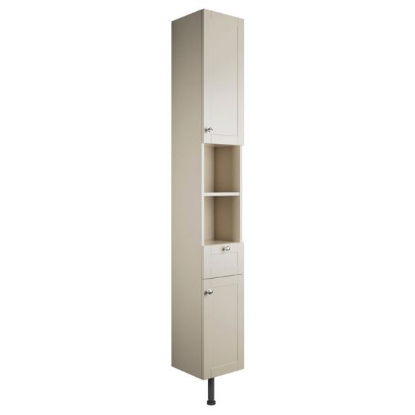 Moods Bickington 300 Matt Latte Floor Standing Tall Storage Unit