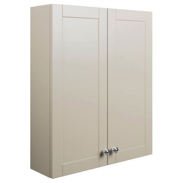 Moods Bickington 600 Matt Latte 2 Door Wall Mounted Storage Unit