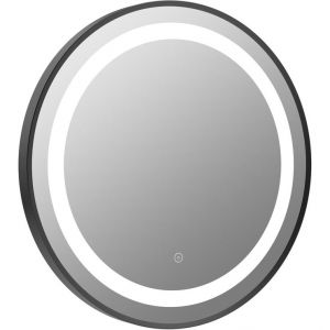 Moods Spirit 600mm Round LED Mirror Matt Black