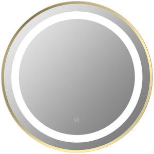 Moods Spirit 600mm Round LED Mirror Brushed Brass