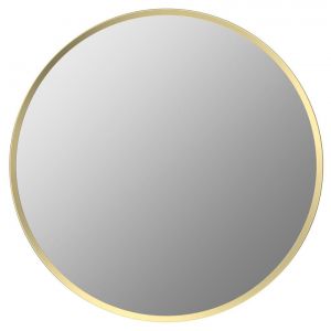 Moods Zeal 600mm Round Mirror Brushed Brass