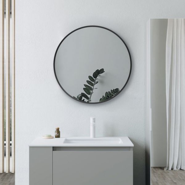 Moods Zeal 500mm Round Mirror Black #3