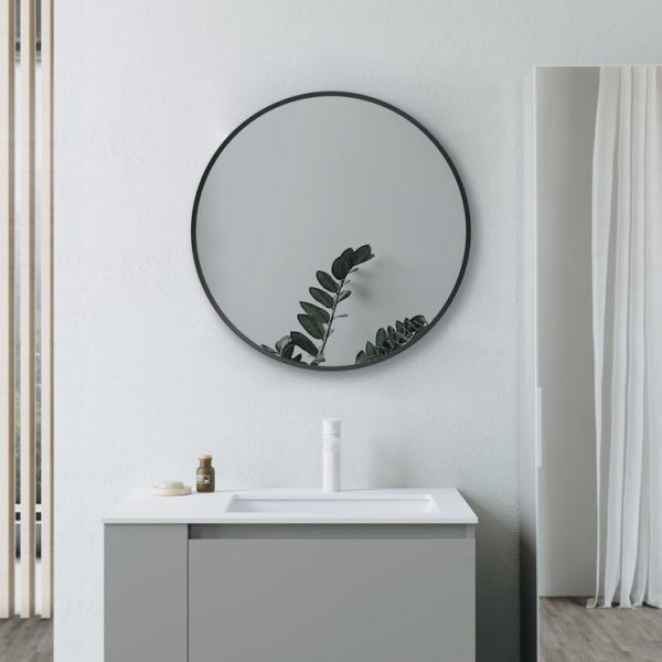 Moods Zeal 600mm Round Mirror Black #3
