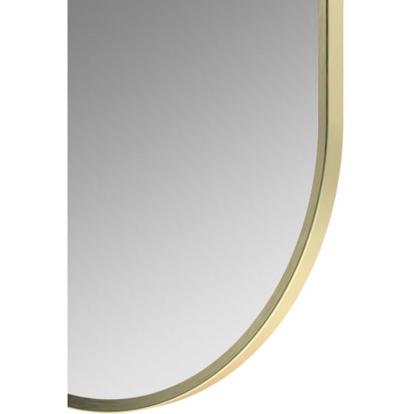 Moods Zeal 800 x 400 Oblong Mirror Brushed Brass #2