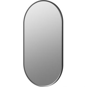 Moods Zeal 800 x 400 Round Mirror Black