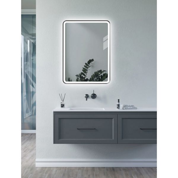 Moods Kyoto 800 x 600 Rectangular LED Mirror Matt Black #3