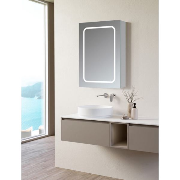 Moods Sapporo 700 x 500 Rectangular LED 1 Door Cabinet #3