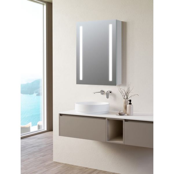 Moods Yokohama 700 x 500 Rectangular LED 1 Door Cabinet #3