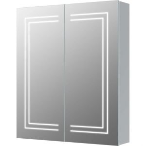 Moods Nara 700 x 600 Rectangular LED 2 Door Cabinet