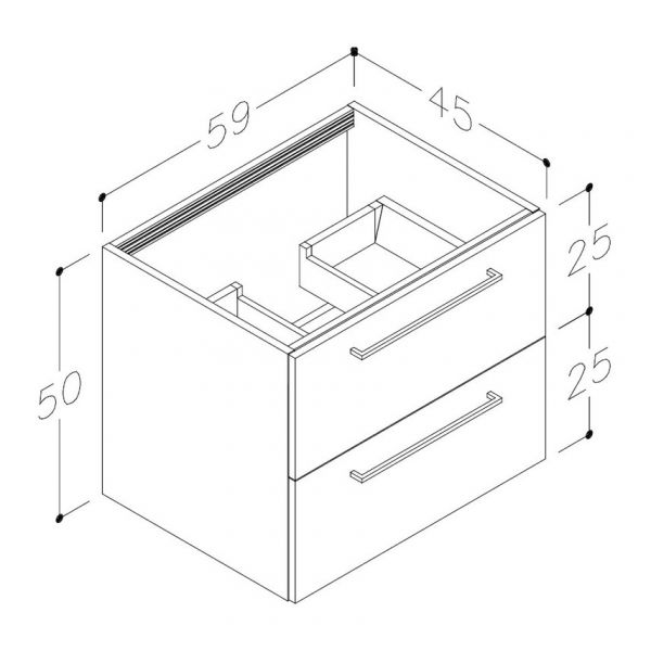 Moods Tempus 1200 White Gloss 4 Drawer Wall Hung Basin Unit #2