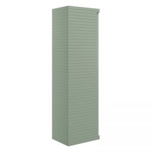 Moods Balance Matt Willow Green Tall 1 Door Wall Hung Bathroom Storage Unit