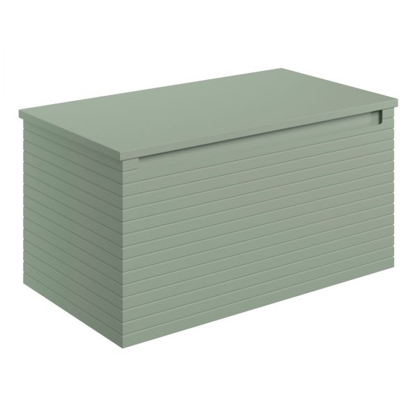 Moods Balance 800mm Matt Willow Green Wall Hung Vanity Unit and Worktop