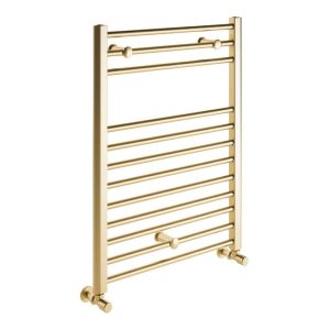 Moods Ladero 800 x 500 Straight Brushed Brass Ladder Rail